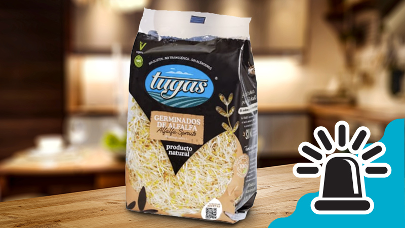 Alerta por salmonela en brotes germinados de alfalfa de la marca Tuga